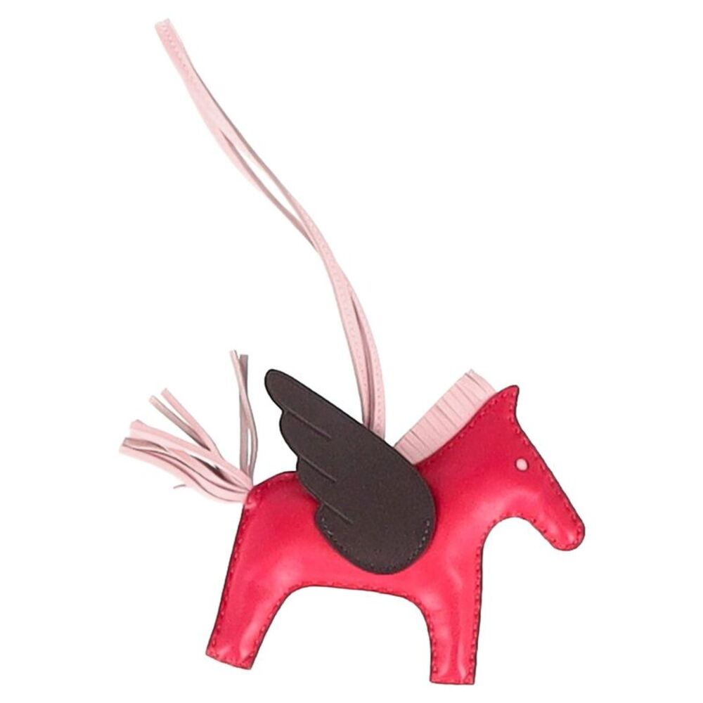 Hermès Rodeo MM Charm in Pink Leather